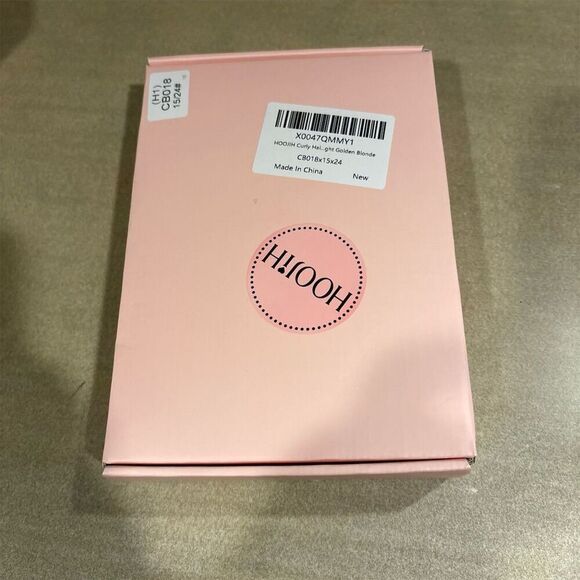 HOOJIH Curly Blonde Hair Topper Multicolor Easy Attach Unisex - Picture 2 of 6